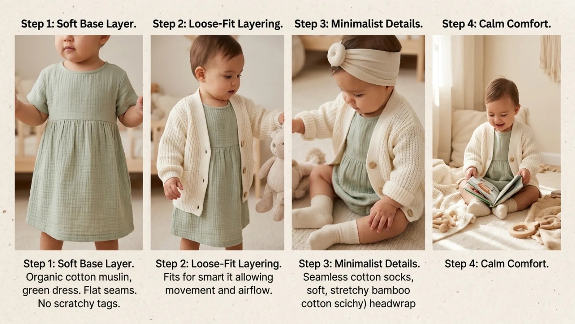 Baby Cardigan for Dress: 3 Sensory-Safe Styling Guide for Babies