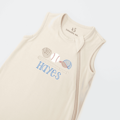 Personalized Baseball Baby Sleep Sack With Name SwaddleAn