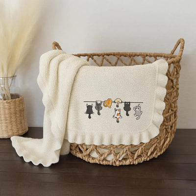 Funny Cat Lover Baby Blanket