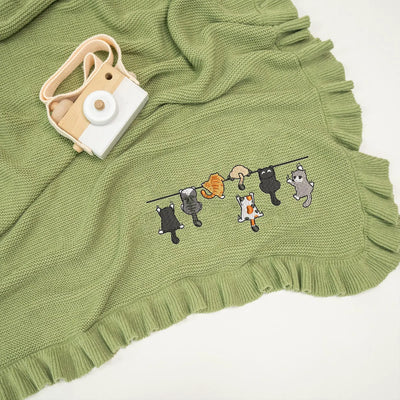 Funny Cat Lover Baby Blanket