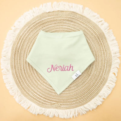 Personalized Embroidered Baby Name Bibs