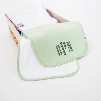 Personalized Monogram Baby Burp Cloths