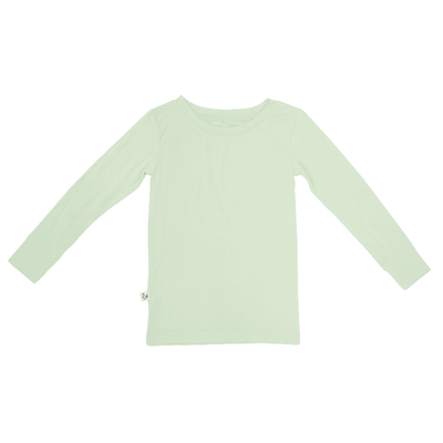 Light green long-sleeve shirt on a white background