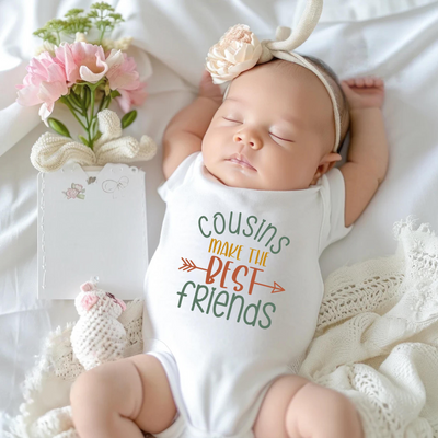 'Cousins Make the Best Friends' Bodysuit | Cousins Baby Onesie SwaddleAn