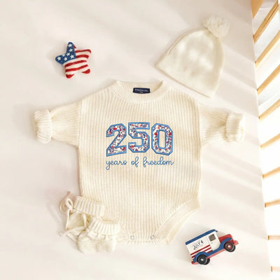250 Years of Freedom Anniversary Baby Romper