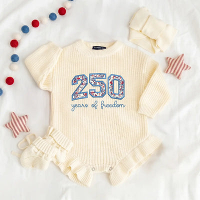 250 Years of Freedom Anniversary Baby Romper