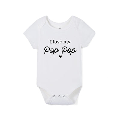 'I Love My Pop Pop' Bamboo Baby Bodysuit