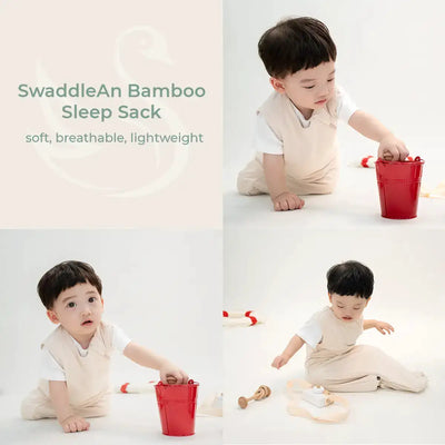 Bamboo Sleep Sack 0.5 TOG | Sand - SwaddleAn - 