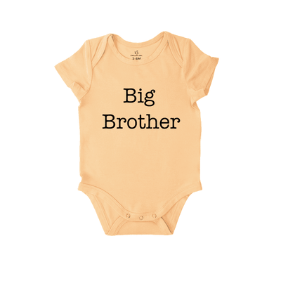 Big Brother Baby Onesie in Peach Fuzz