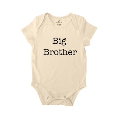 Big Brother Baby Onesie in Sand