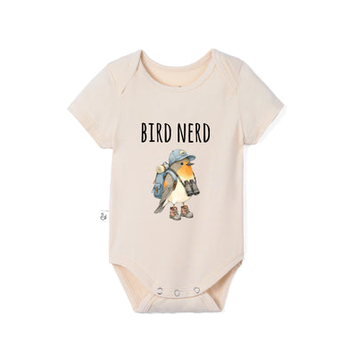 Bird Nerd Baby Bamboo Onesie