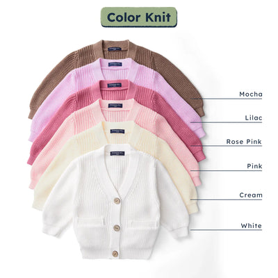 Floral Hand-Embroidered Baby Name Cardigan