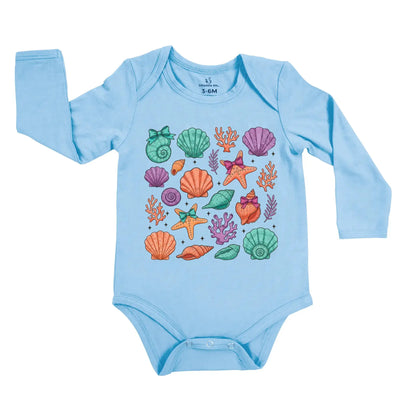 Coquette Sea Shell Baby Onesie SwaddleAn