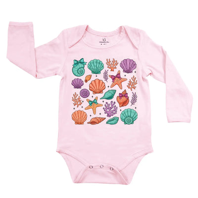 Coquette Sea Shell Baby Onesie SwaddleAn