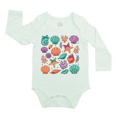 Coquette Sea Shell Baby Onesie SwaddleAn