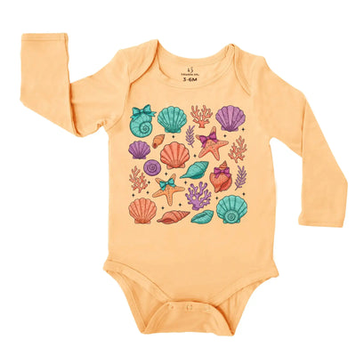 Coquette Sea Shell Baby Onesie SwaddleAn