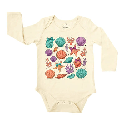 Coquette Sea Shell Baby Onesie SwaddleAn