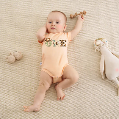 Custom Cowboy One Birthday Baby Onesie