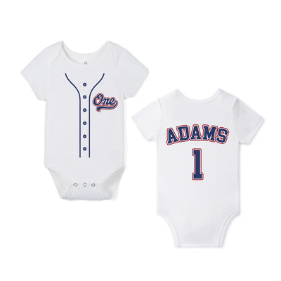 Custom Baby Baseball Jersey Onesie