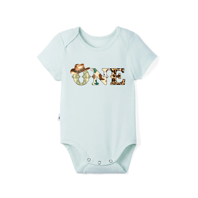 Custom Cowboy One Birthday Baby Onesie