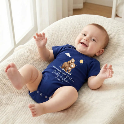 Custom First Father’s Day Baby Onesie