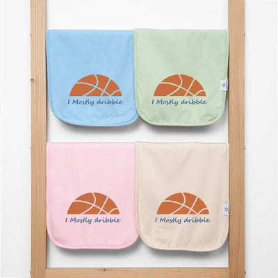 Custom I Mostly Dribble Basketball Burp Cloths