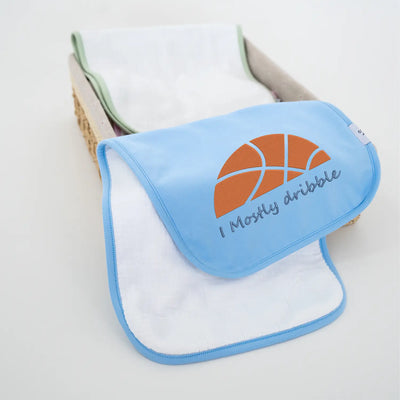 Custom I Mostly Dribble Basketball Burp Cloths