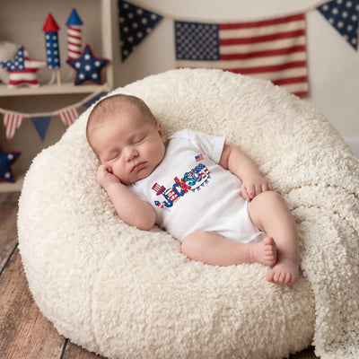 Custom Patriotic Baby Name Onesie