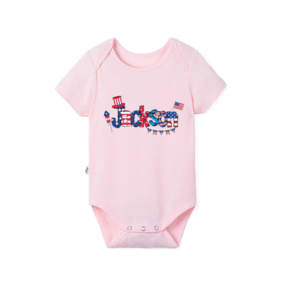 Custom Patriotic Baby Name Onesie