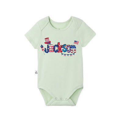 Custom Patriotic Baby Name Onesie