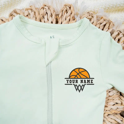 Custom Basketball Printed Baby Pajamas