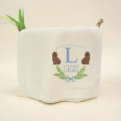 Personalized Boykin Spaniel Dog Baby Blanket