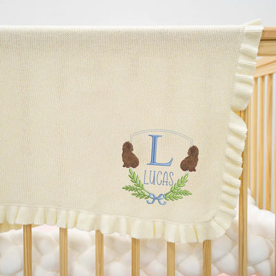 Personalized Boykin Spaniel Dog Baby Blanket