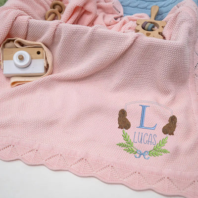 Personalized Boykin Spaniel Dog Baby Blanket