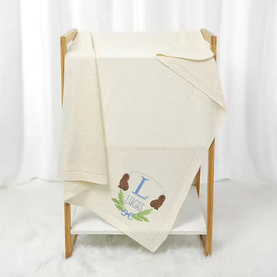 Personalized Boykin Spaniel Dog Baby Blanket