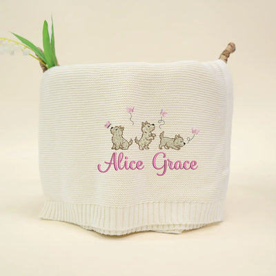 Custom Cairn Terrier Dog Blanket
