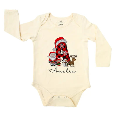 Custom Christmas Letter Santa Baby Onesie