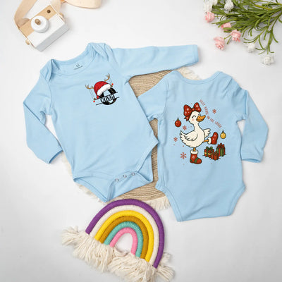 Custom Christmas 'Silly Goose On The Loose' Baby Onesie