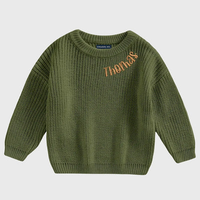 Custom Embroidered Name Baby Sweater