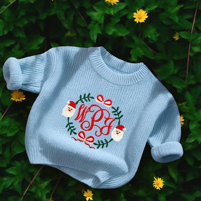 Personalized Santa Claus Monogram Sweater