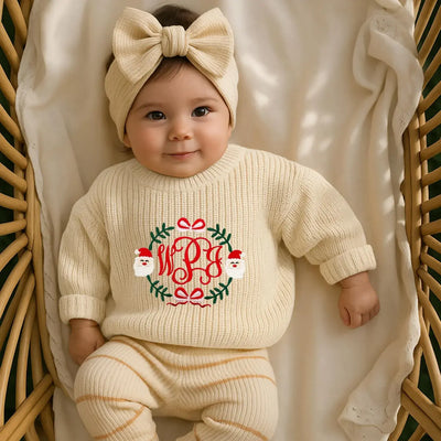 Personalized Santa Claus Monogram Sweater