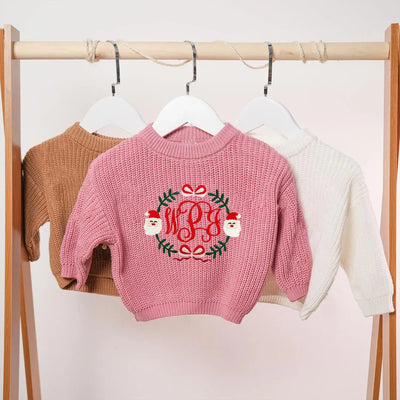 Personalized Santa Claus Monogram Sweater