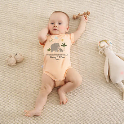 Custom First Mother’s Day Baby Onesie
