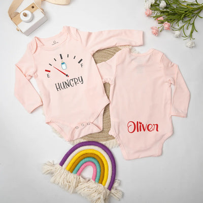 Custom Funny Hungry Baby Onesie