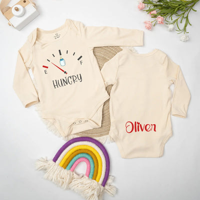Custom Funny Hungry Baby Onesie