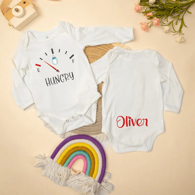 Custom Funny Hungry Baby Onesie