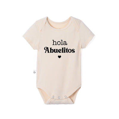 Custom "Hola Abuelitos" Bamboo Bodysuit