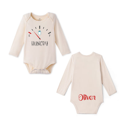 Custom Hungry Baby Bamboo Bodysuit