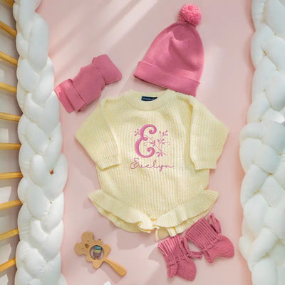 Custom Initials Baby Embroidery Romper