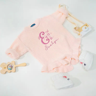 Custom Initials Baby Embroidery Romper